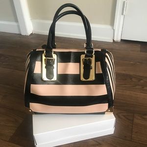 Blush/ Black Handbag